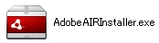 Adobe AIR のインストーラー